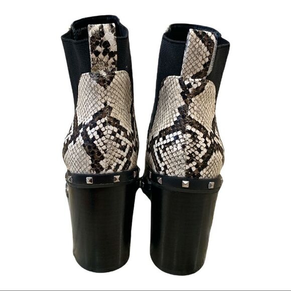 NWOB Charles By Charles David Dodger Snake Print Boots - Picture 5 of 6